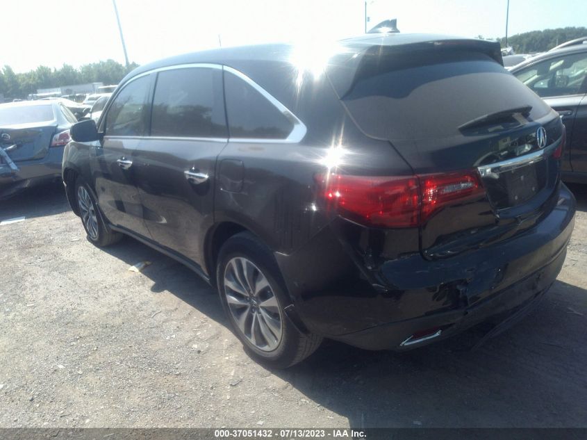 2016 ACURA MDX W/TECH/W/TECH - 5FRYD3H44GB004417