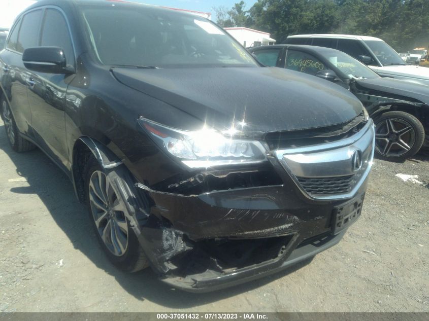 2016 ACURA MDX W/TECH/W/TECH - 5FRYD3H44GB004417