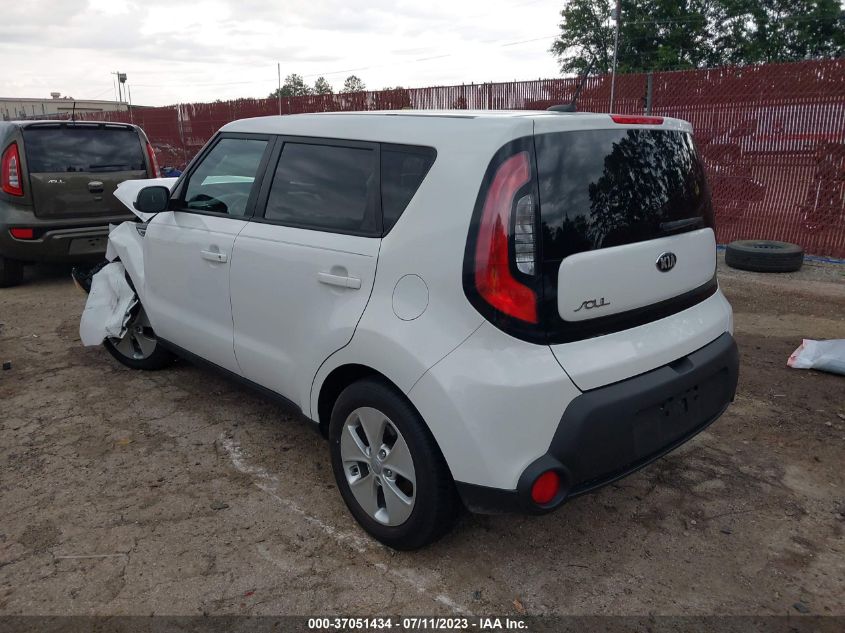 2016 KIA SOUL BASE - KNDJN2A21G7376063