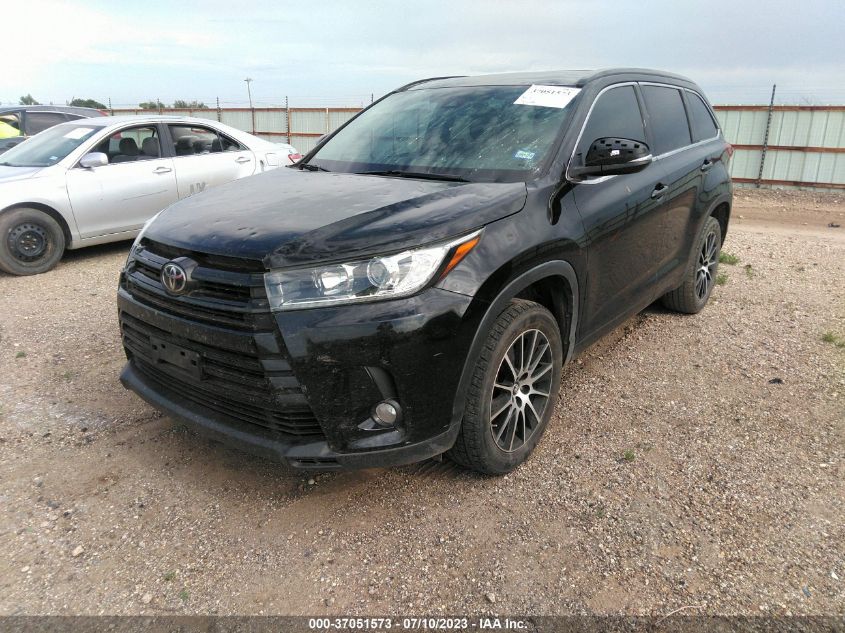 2017 TOYOTA HIGHLANDER XLE/SE - 5TDKZRFH5HS196185