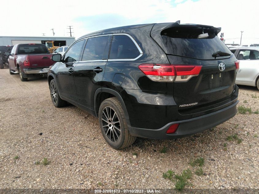 2017 TOYOTA HIGHLANDER XLE/SE - 5TDKZRFH5HS196185