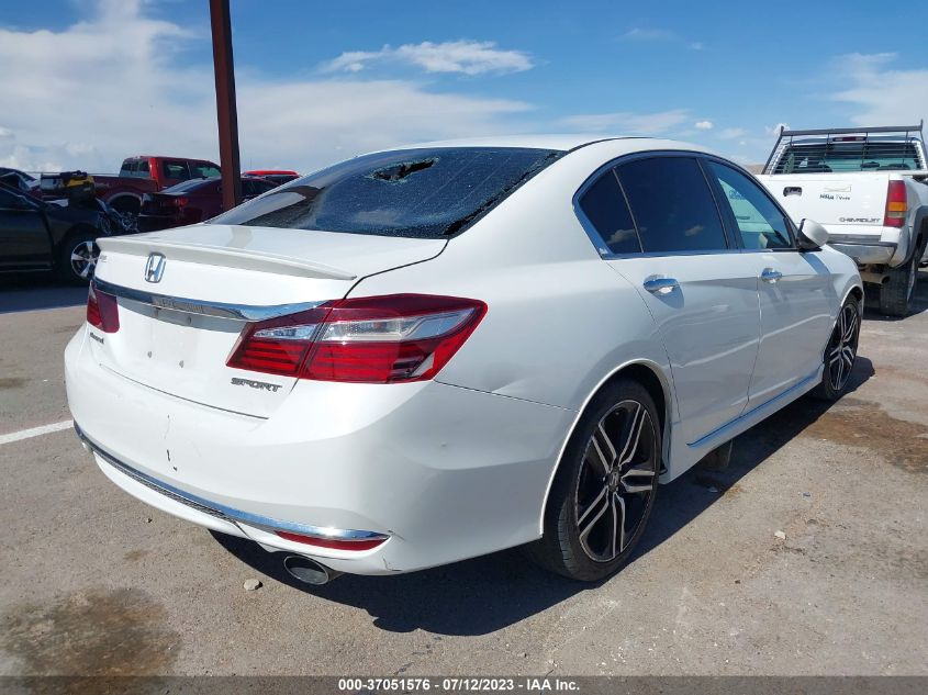 2016 HONDA ACCORD SEDAN SPORT - 1HGCR2F57GA104802