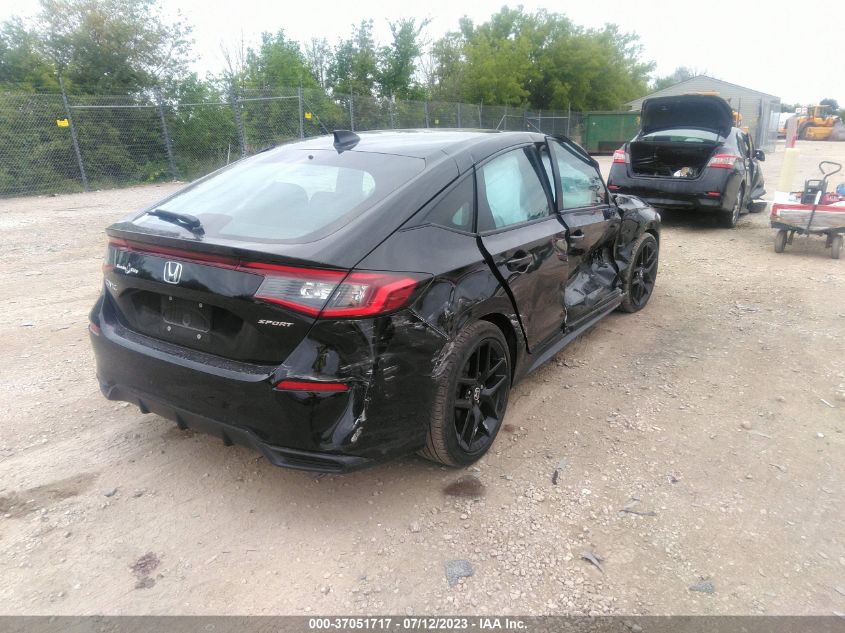 2022 HONDA CIVIC HATCHBACK SPORT - 19XFL2H89NE020110