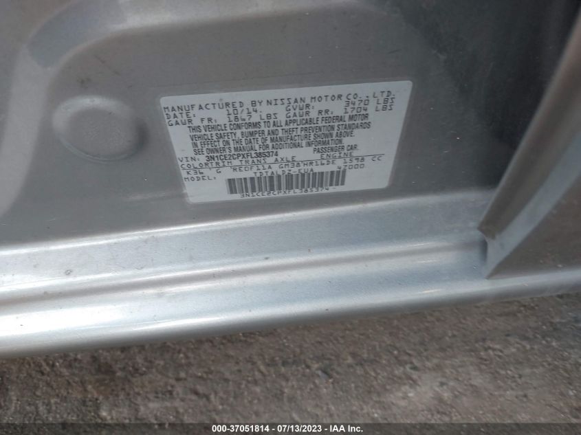 2015 NISSAN VERSA NOTE SV - 3N1CE2CPXFL385374