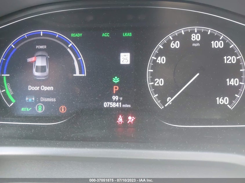 VIN 1HGCV3F45LA006595 2020 HONDA ACCORD HYBRID EX