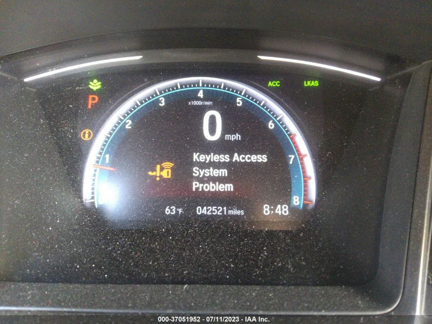 2019 HONDA CIVIC HATCHBACK EX - SHHFK7H61KU410413