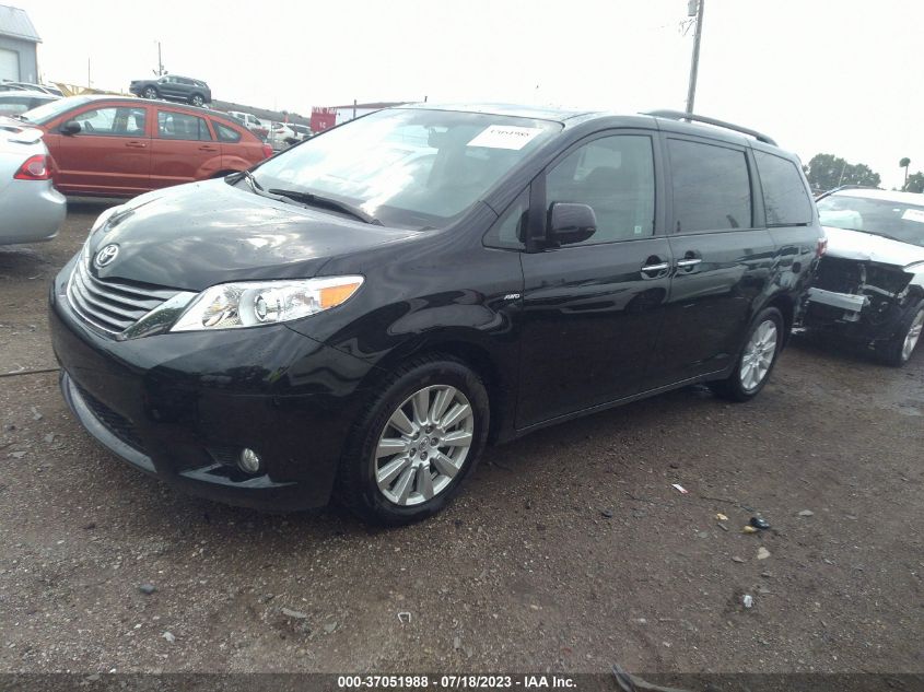2017 TOYOTA SIENNA XLE - 5TDDZ3DC2HS170950