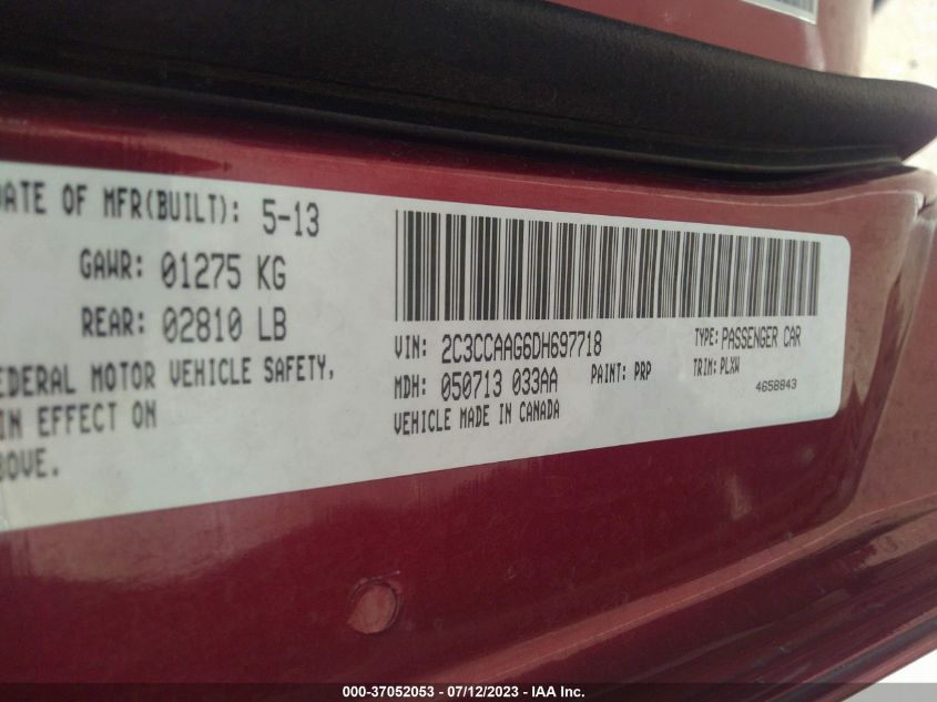 2013 CHRYSLER 300 MOTOWN - 2C3CCAAG6DH697718