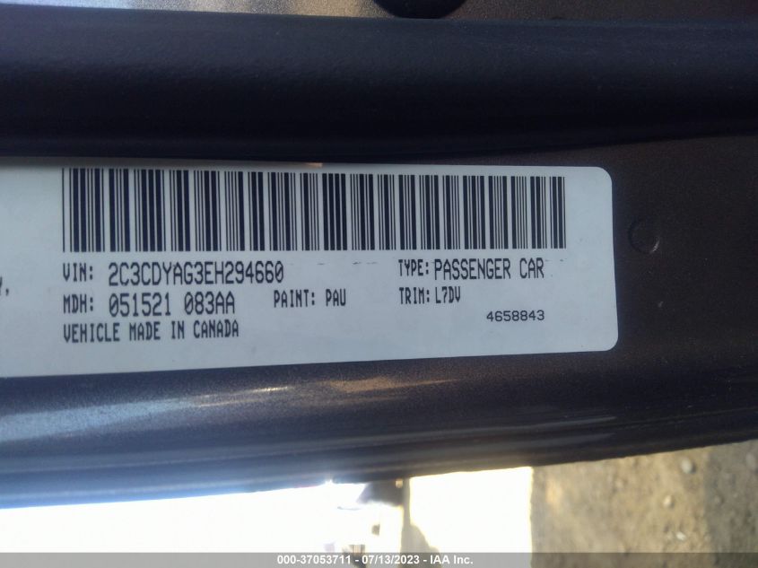 2014 DODGE CHALLENGER SXT - 2C3CDYAG3EH294660