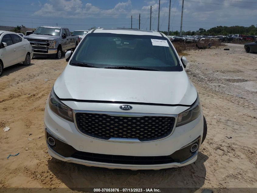 2016 KIA SEDONA SX-L - KNDME5C14G6181406