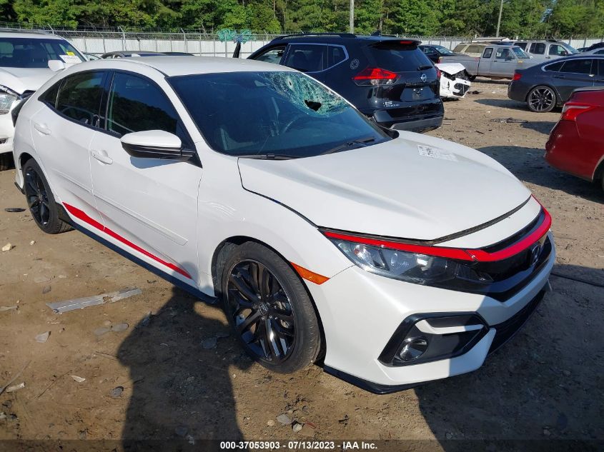 2021 HONDA CIVIC HATCHBACK SPORT - SHHFK7H4XMU203472