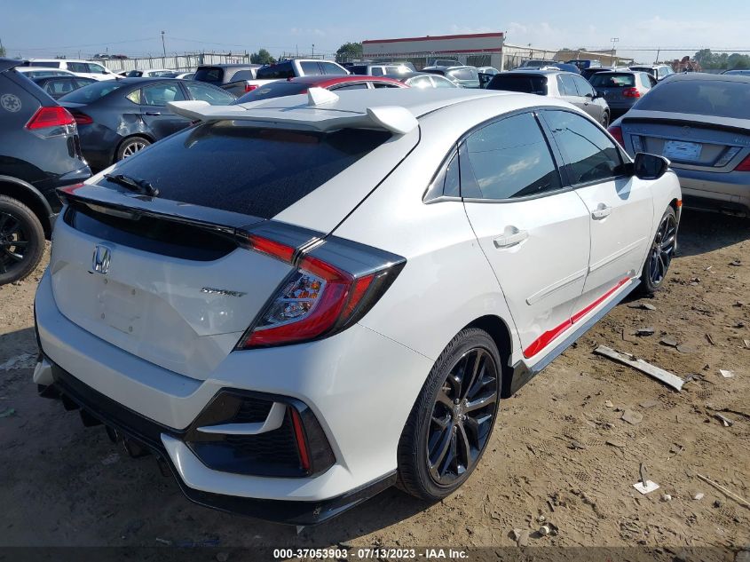 2021 HONDA CIVIC HATCHBACK SPORT - SHHFK7H4XMU203472