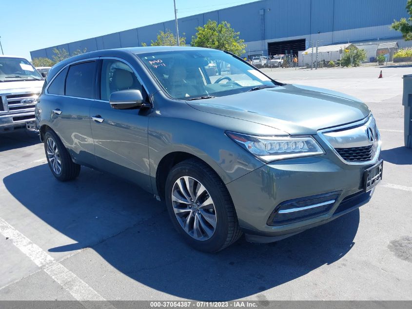 2014 ACURA MDX TECH PKG - 5FRYD3H42EB017275