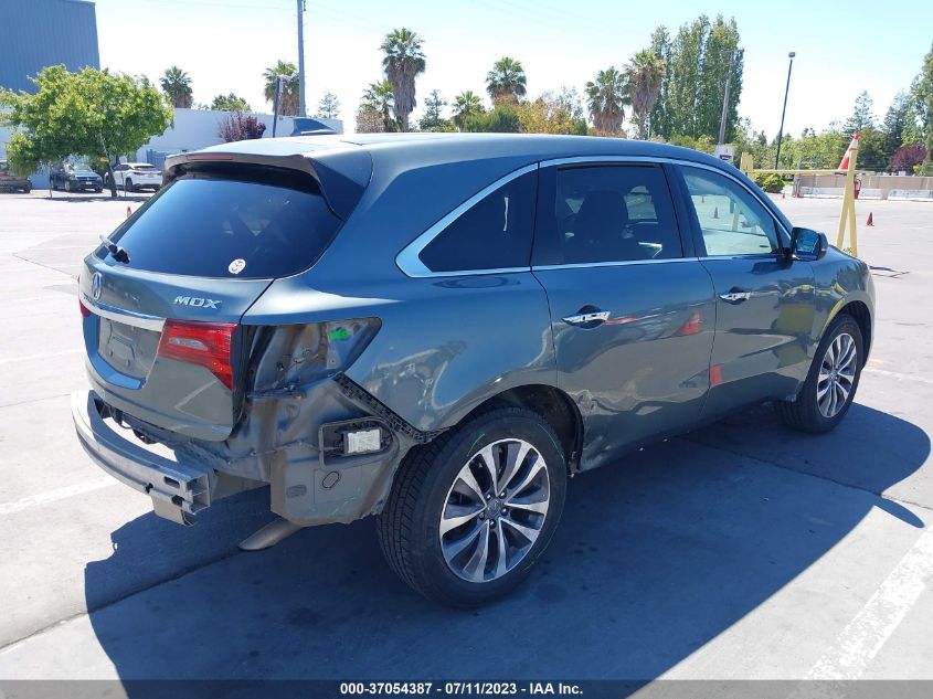2014 ACURA MDX TECH PKG - 5FRYD3H42EB017275