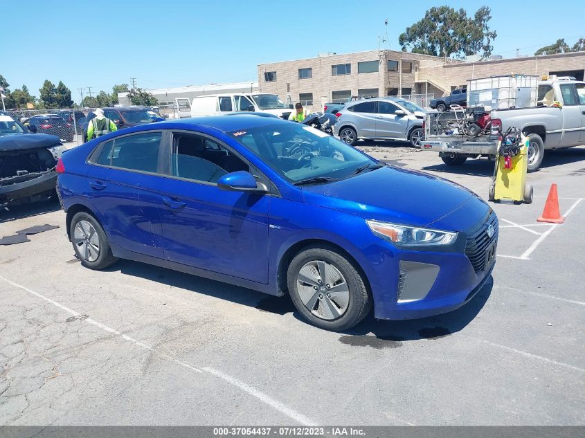 2019 HYUNDAI IONIQ HYBRID BLUE - KMHC65LC2KU163867