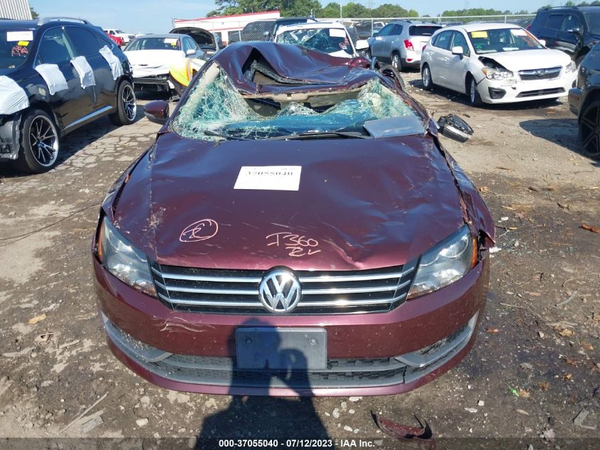 2013 VOLKSWAGEN PASSAT SE W/SUNROOF - 1VWBP7A36DC145650