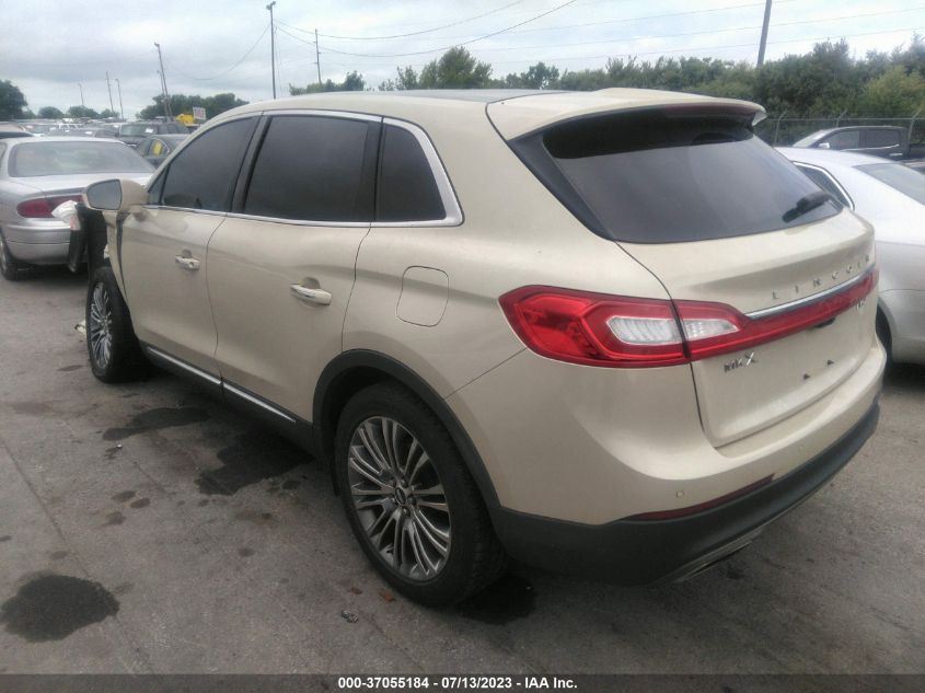 2016 LINCOLN MKX RESERVE - 2LMTJ8LR4GBL51098