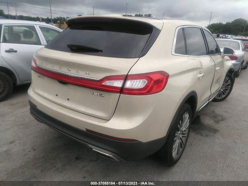 2016 LINCOLN MKX RESERVE - 2LMTJ8LR4GBL51098
