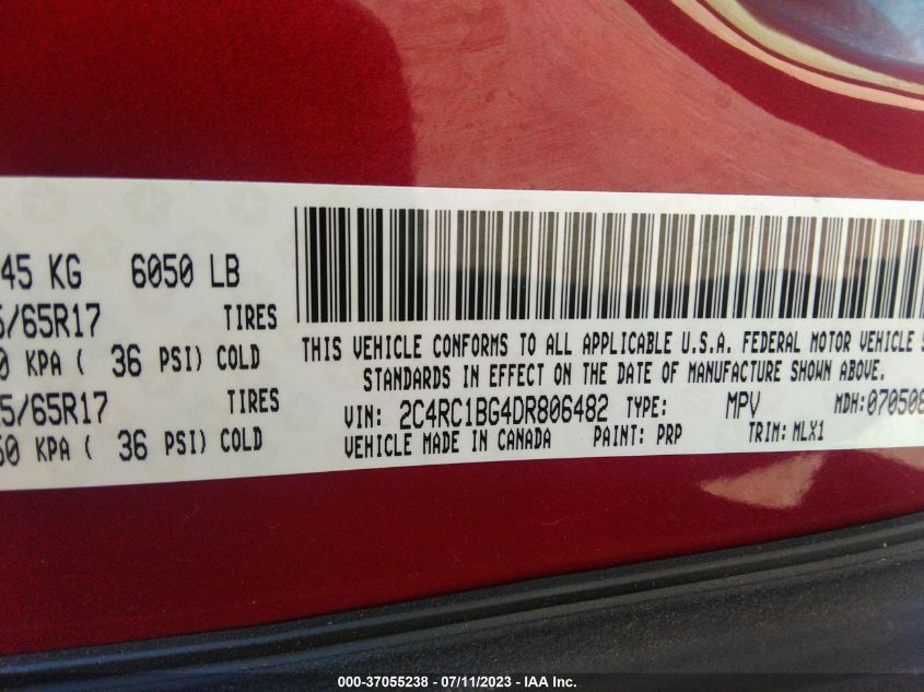 2013 CHRYSLER TOWN & COUNTRY TOURING - 2C4RC1BG4DR806482
