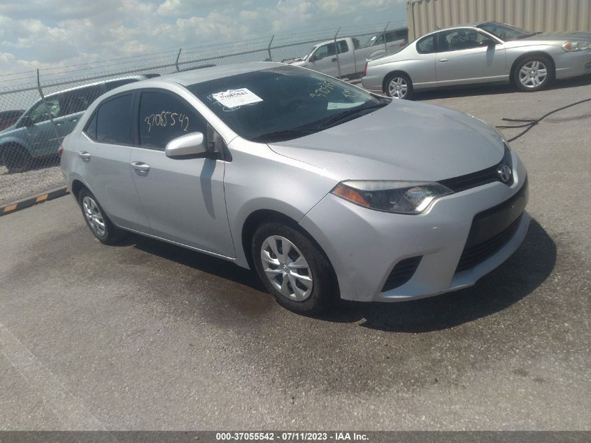 2014 TOYOTA COROLLA L/LE/S/S PLUS/LE PLUS - 2T1BURHE0EC185360