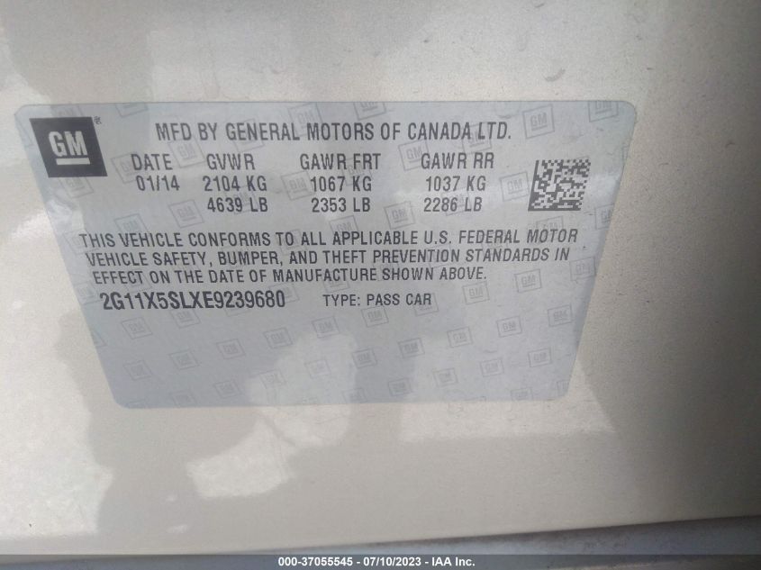 2014 CHEVROLET IMPALA LS - 2G11X5SLXE9239680