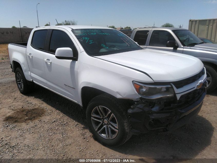 2021 CHEVROLET COLORADO 2WD WORK TRUCK - 1GCGSBEN6M1173529