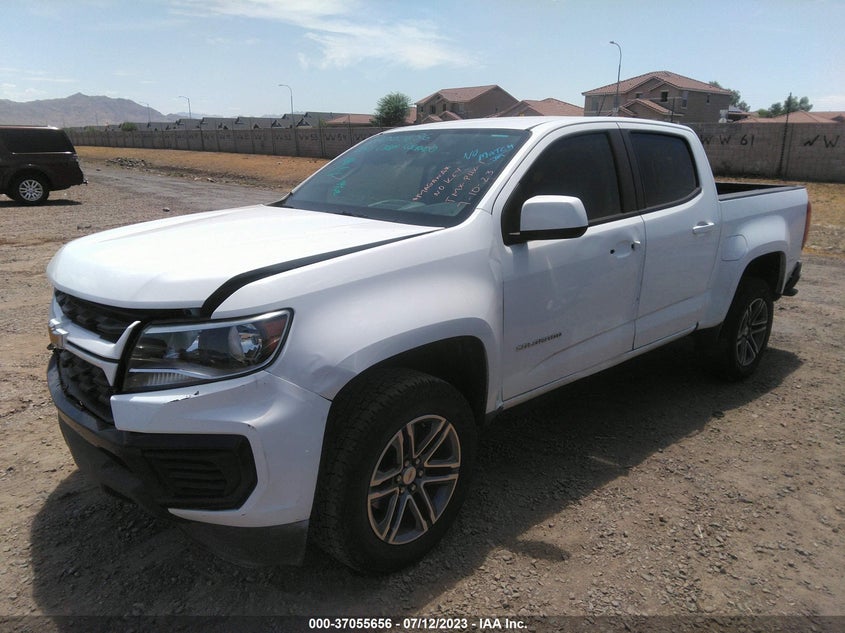 VIN 1GCGSBEN6M1173529 2021 CHEVROLET COLORADO 2WD WORK TRUCK