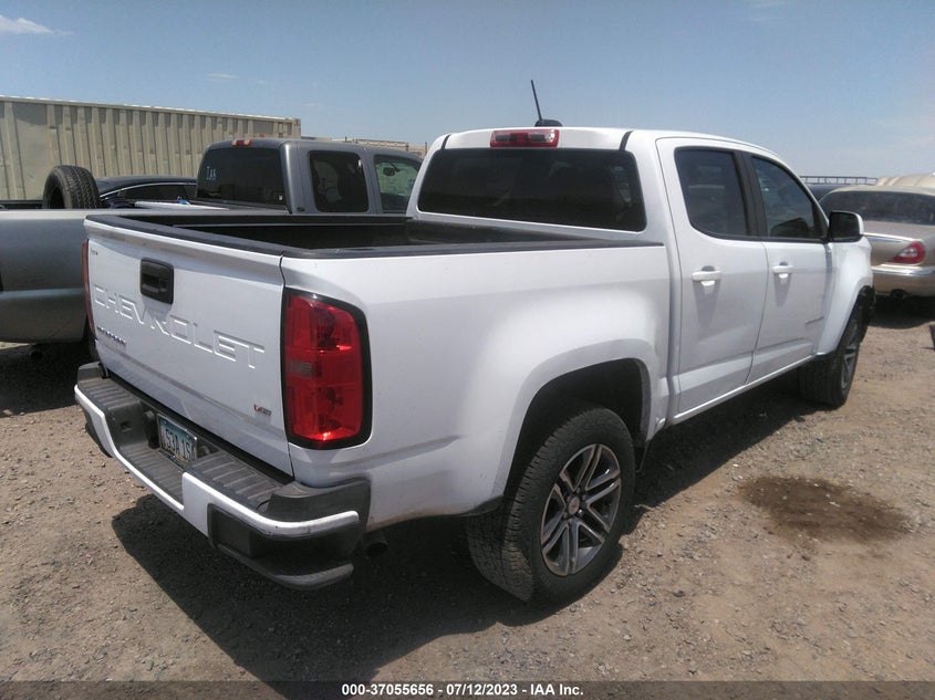 VIN 1GCGSBEN6M1173529 2021 CHEVROLET COLORADO 2WD WORK TRUCK