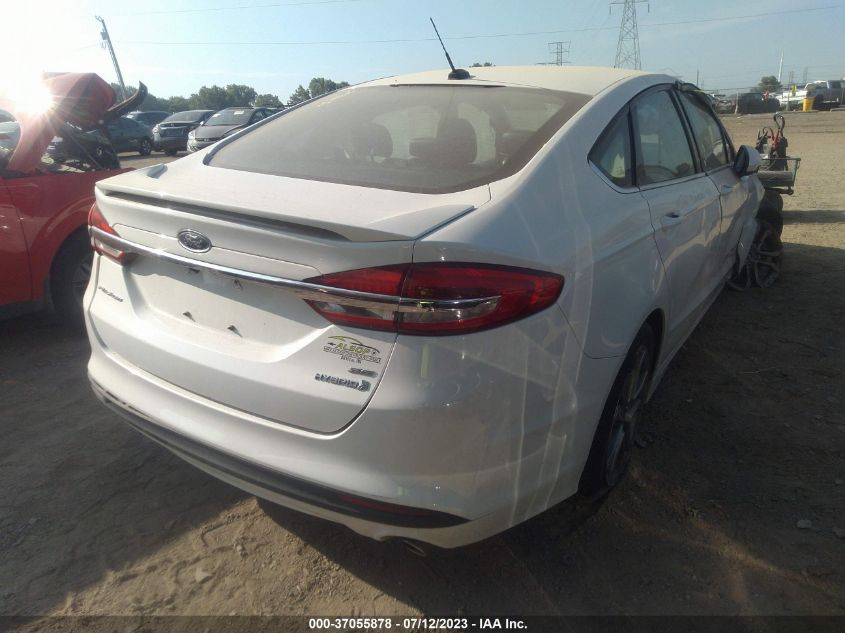 2017 FORD FUSION SE HYBRID - 3FA6P0LU4HR233255