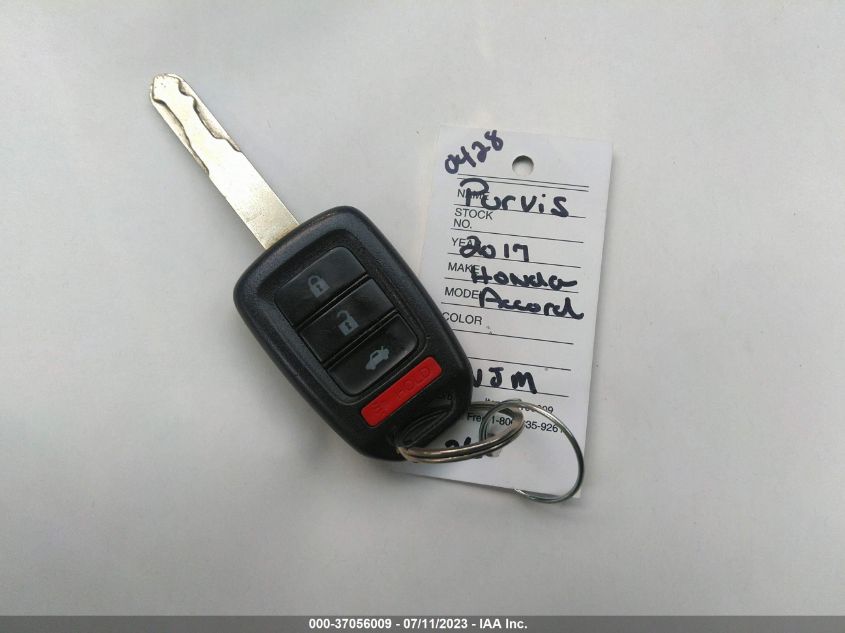 2017 HONDA ACCORD SEDAN LX - 1HGCR2F33HA163779