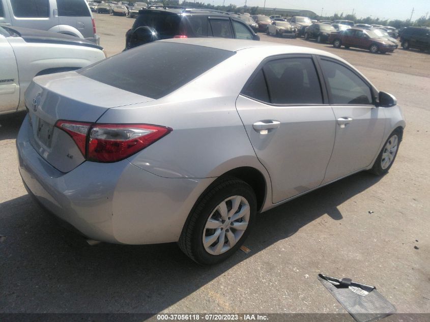 2014 TOYOTA COROLLA L/LE/S/S PLUS/LE PLUS - 5YFBURHEXEP175709