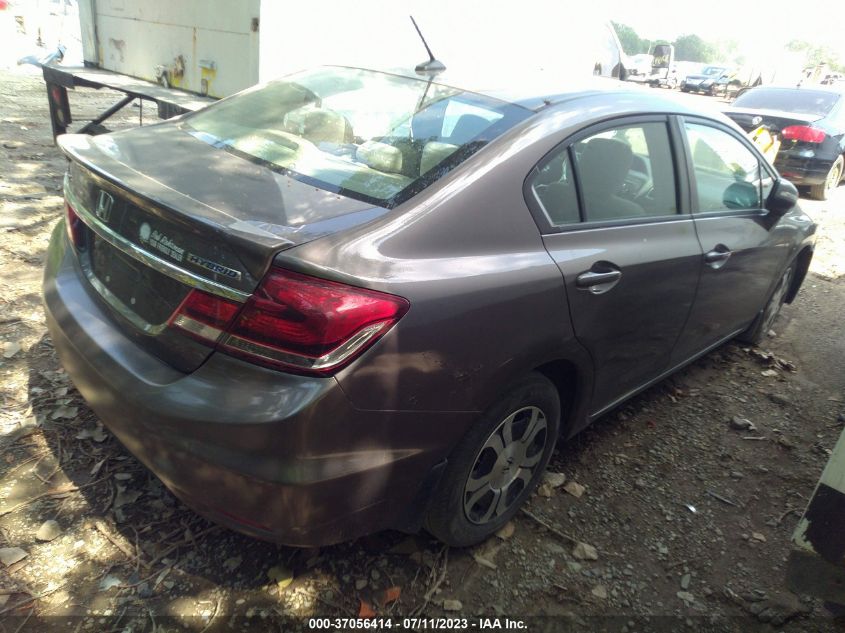 2013 HONDA CIVIC HYBRID 19XFB4F21DE200046