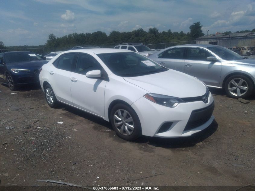 2014 TOYOTA COROLLA L/LE/S/S PLUS/LE PLUS - 2T1BURHE5EC126191