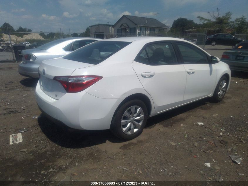 2014 TOYOTA COROLLA L/LE/S/S PLUS/LE PLUS - 2T1BURHE5EC126191