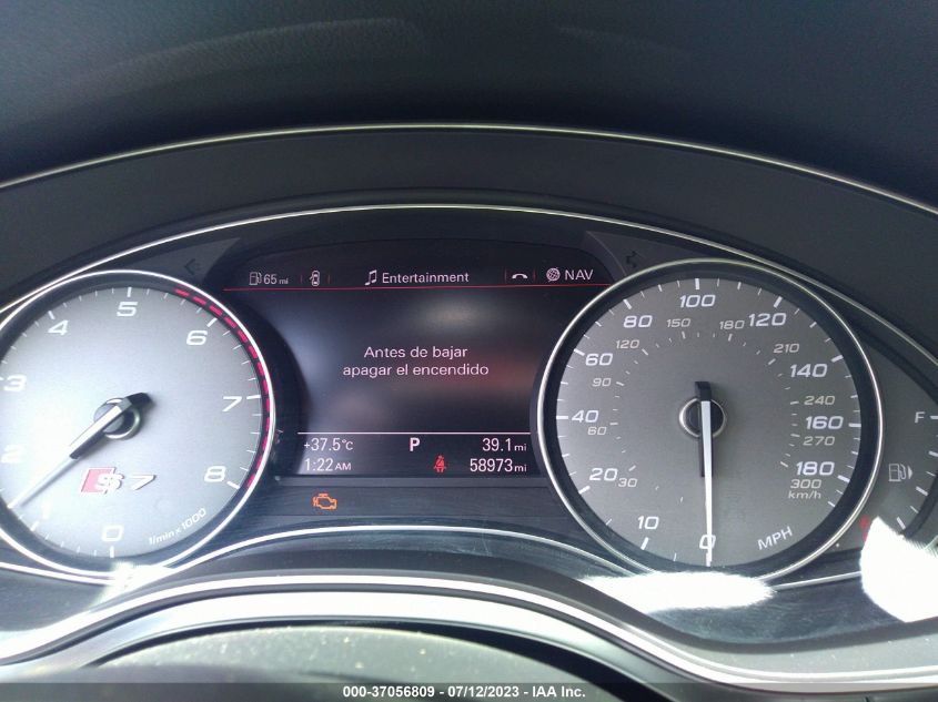2014 AUDI S7 PREMIUM WAUW2AFC8EN157651