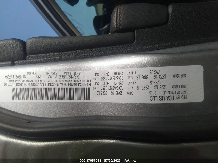 2015 JEEP CHEROKEE TRAILHAWK - 1C4PJMBS1FW668512