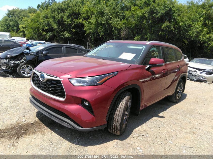 2022 TOYOTA HIGHLANDER HYBRID - 5TDGBRCH9NS557699