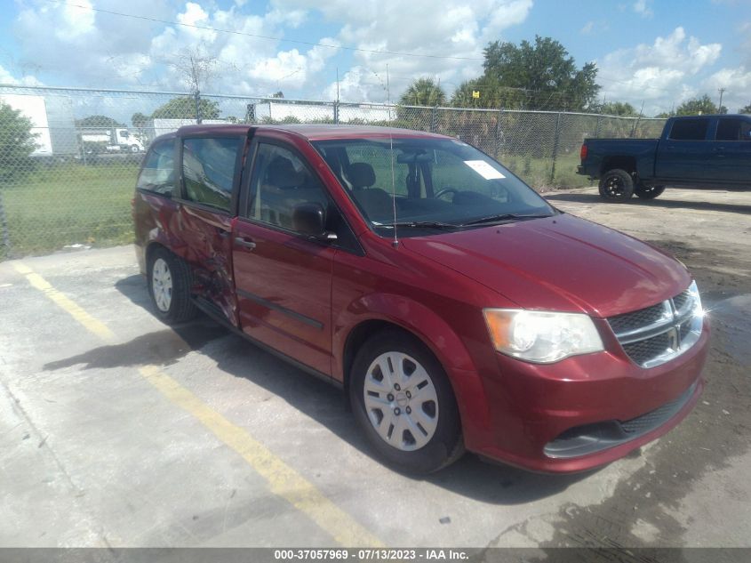 2014 DODGE GRAND CARAVAN AMERICAN VALUE PKG - 2C4RDGBG7ER416753