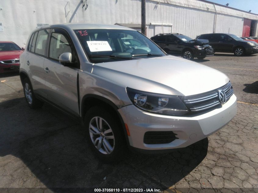 2013 VOLKSWAGEN TIGUAN S - WVGAV3AX6DW615671