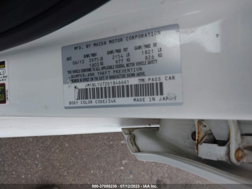 2013 MAZDA MAZDA3 I SPORT - JM1BL1U72D1846661