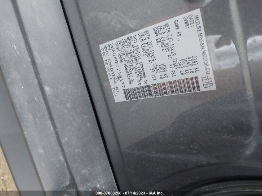 2020 NISSAN ROGUE SL - 5N1AT2MV8LC758177