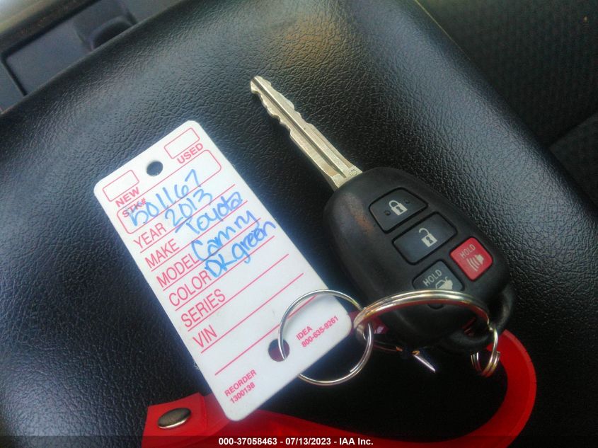 2013 TOYOTA CAMRY L/LE/SE/XLE - 4T1BF1FK2DU234883