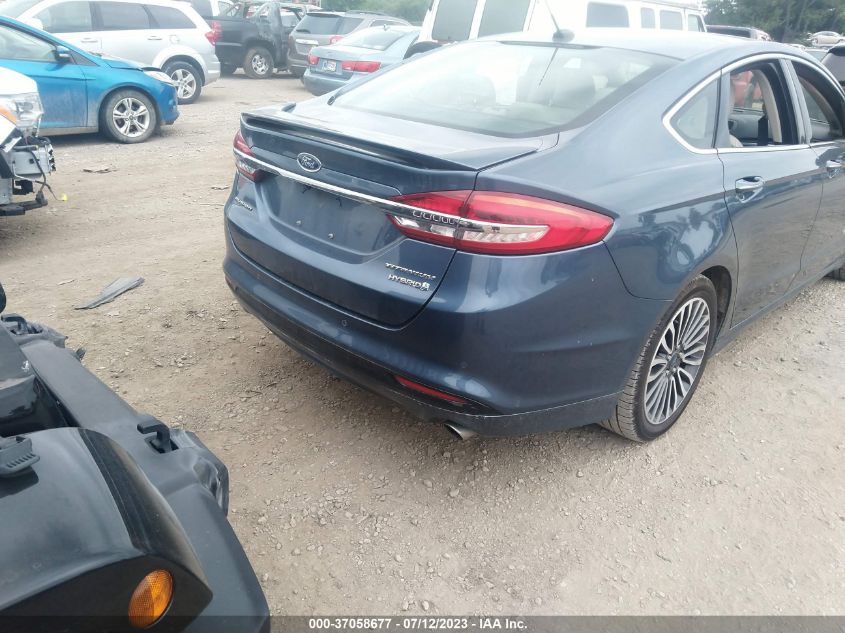 2018 FORD FUSION HYBRID PLATINUM - 3FA6P0RU9JR147839