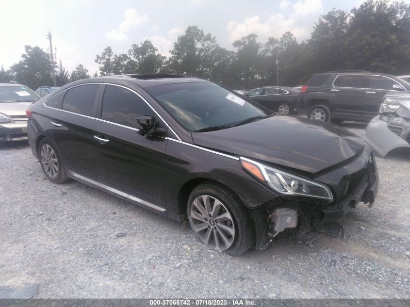 2016 HYUNDAI SONATA 2.4L SPORT - 5NPE34AFXGH394336