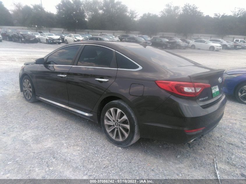 2016 HYUNDAI SONATA 2.4L SPORT - 5NPE34AFXGH394336