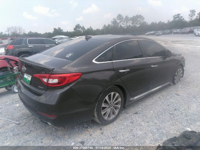 2016 HYUNDAI SONATA 2.4L SPORT - 5NPE34AFXGH394336