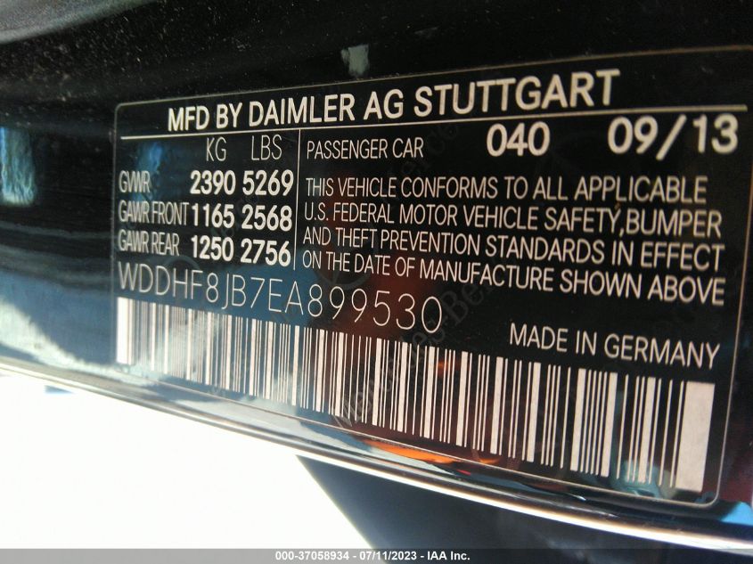 2014 MERCEDES-BENZ E-CLASS E 350 - WDDHF8JB7EA899530
