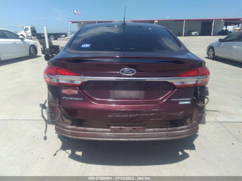 2017 FORD FUSION TITANIUM/PLATINUM - 3FA6P0K91HR111398