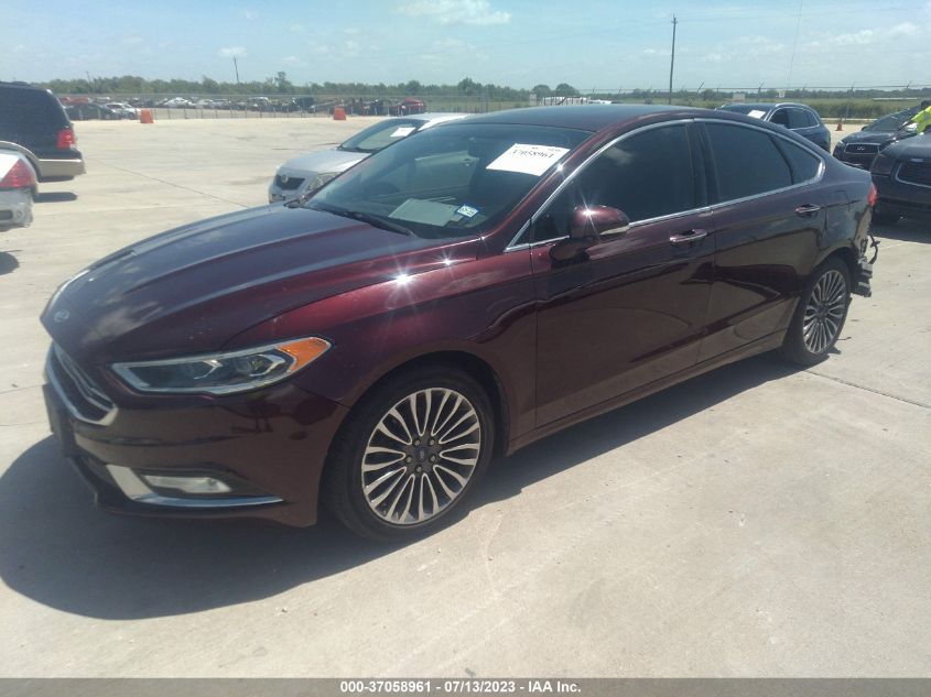 2017 FORD FUSION TITANIUM/PLATINUM - 3FA6P0K91HR111398