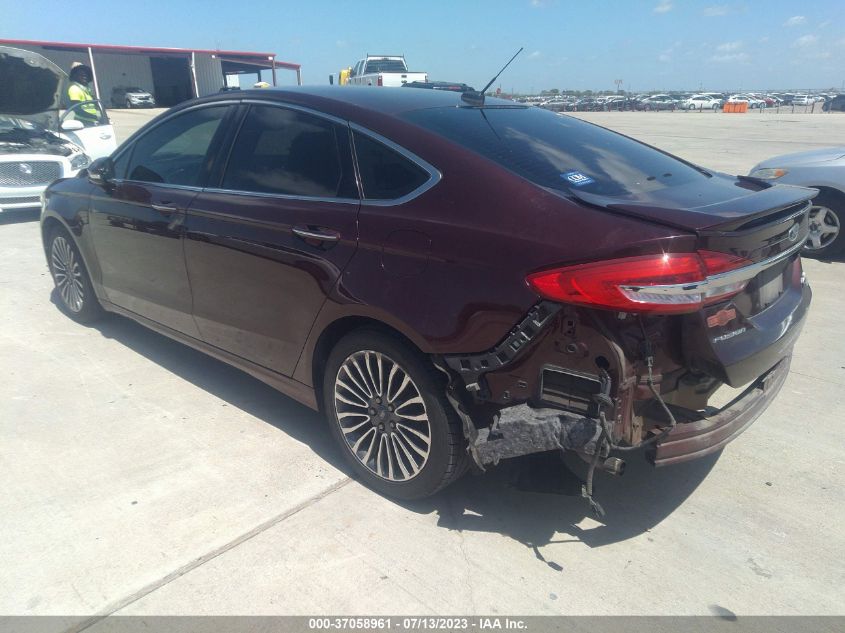 2017 FORD FUSION TITANIUM/PLATINUM - 3FA6P0K91HR111398